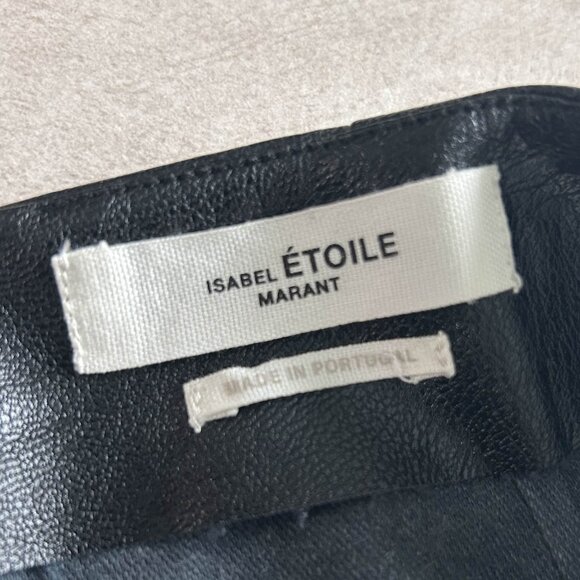 Isabel Marant Etoile Zeist Faux Leather Mini Skirt ASO Isabelle Lightwood - Picture 11 of 14